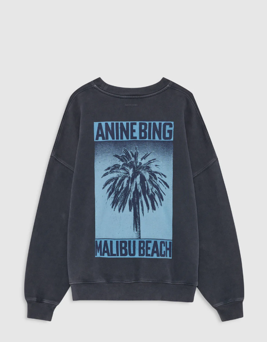 Sudadera Miles Palm Negro lavado